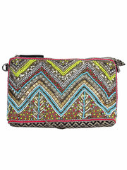 Diamondus Beaded Jacquard Cotton Sling bag