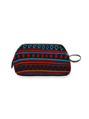 Geomat Jacquard PU Cosmetic Vanity Bag