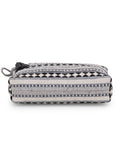 Jacquard & Cotton Canvas Striped Vanity Bag