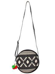 Discoid Cotton Jacquard Sling Bag