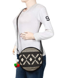 Discoid Cotton Jacquard Sling Bag