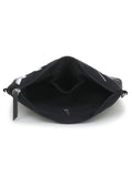 Verdant Floral Embroidered Polysuede & Leatherette Sling Bag