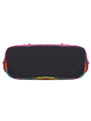 Fleecy Jacquard and Cotton Handbag