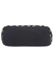 Fleecy Jacquard and Cotton Handbag