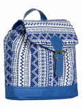 Flock Jacquard Canvas & leatherette Backpack