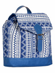 Flock Jacquard Canvas & leatherette Backpack
