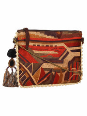 Abstract Canvas Sling Bag