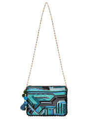 Abstract Canvas Sling Bag