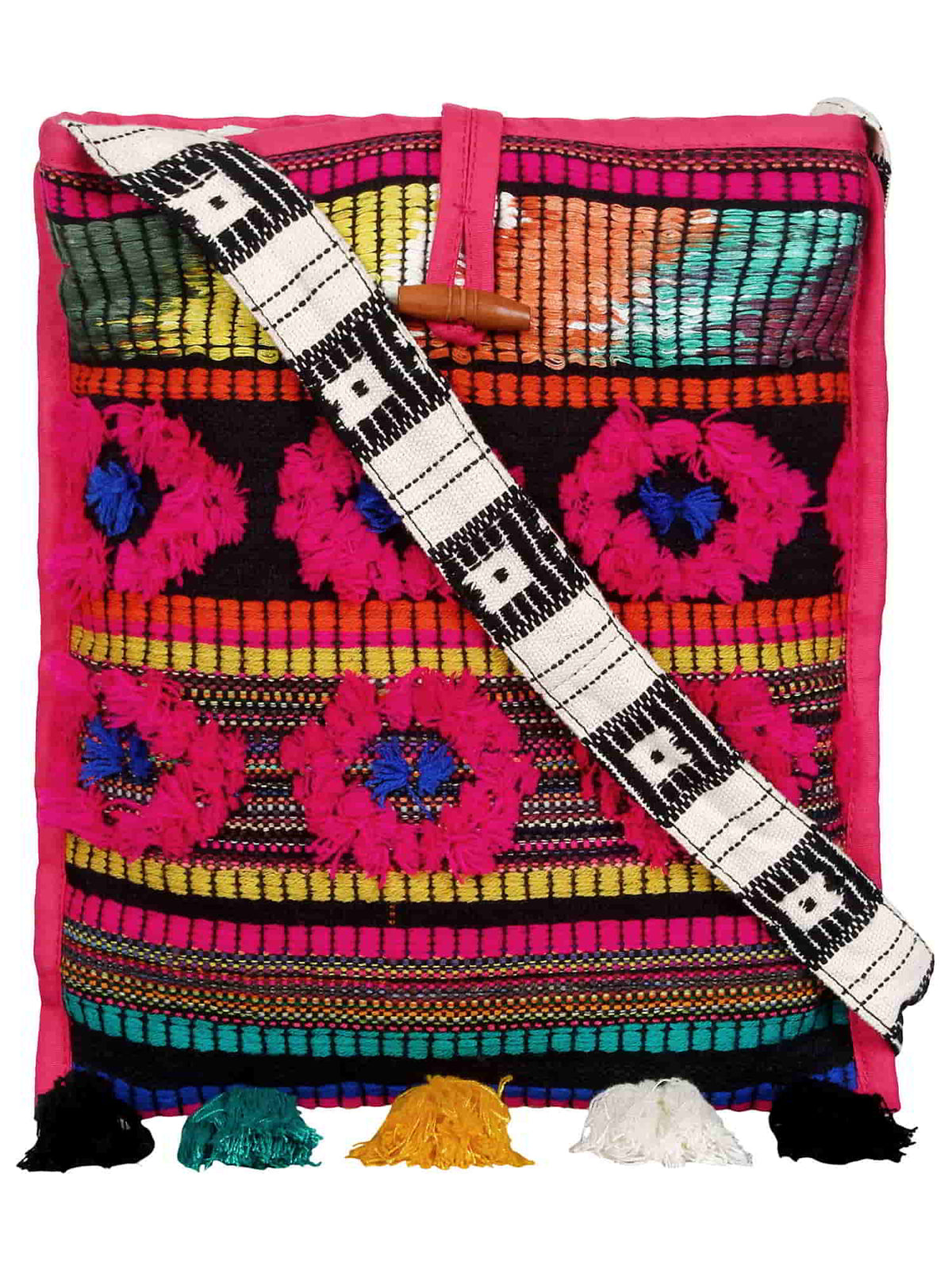 Wooly Jacquard Sling Bag