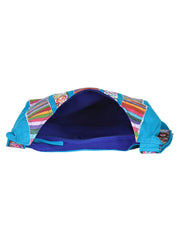 Motley Striped Cotton Sling Bag