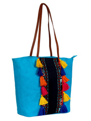 Hoist Canvas And Jacquard Tote Bag