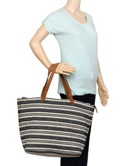 Hoist Jacquard and Cotton Handbag
