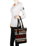 Nava Jacquard Shoulder Bag