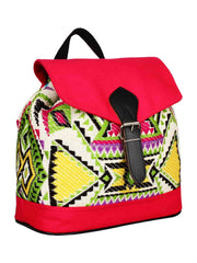Nava Geometric Jacquard Backpack