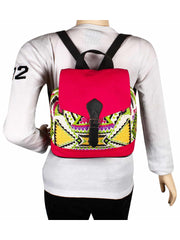 Nava Geometric Jacquard Backpack