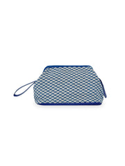 Geomat Jacquard PU Cosmetic Vanity Bag