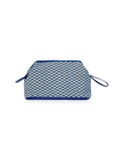 Geomat Jacquard PU Cosmetic Vanity Bag
