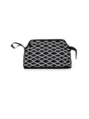 Geomat Jacquard PU Cosmetic Vanity Bag