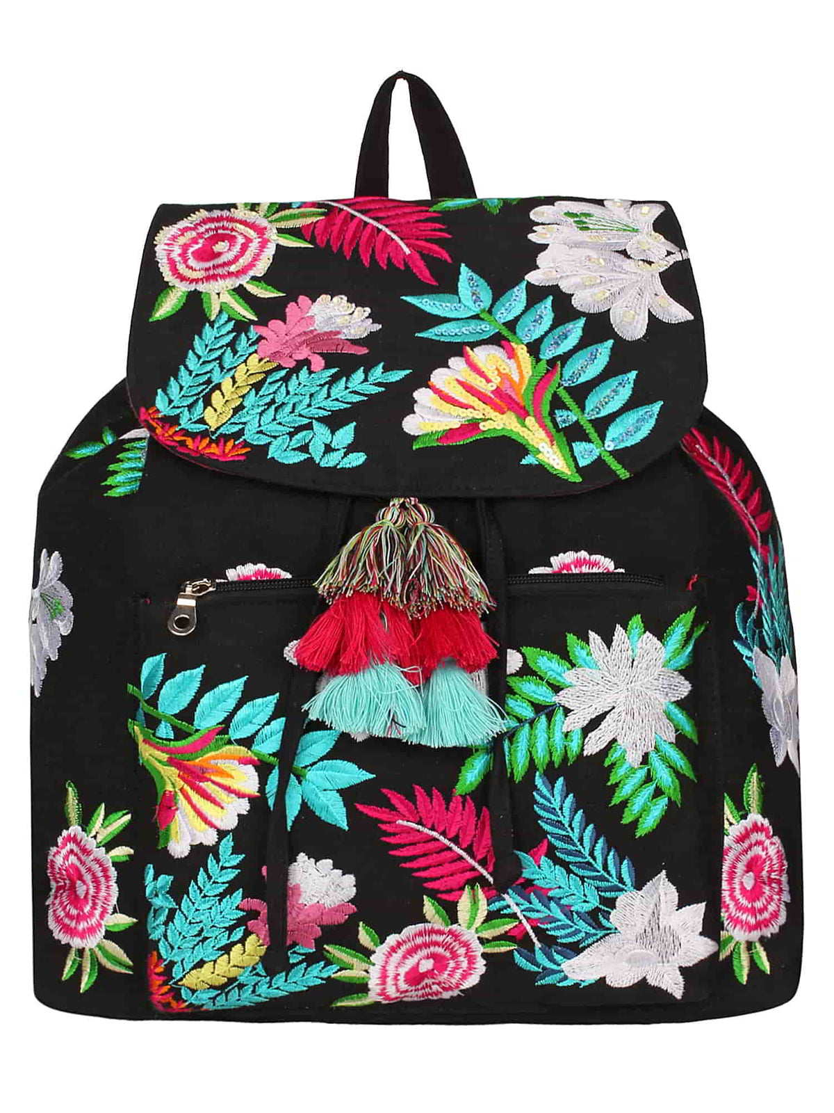 Floral Canvas Backpack