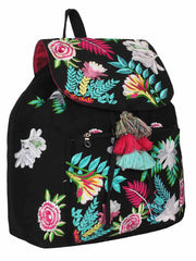 Floral Canvas Backpack
