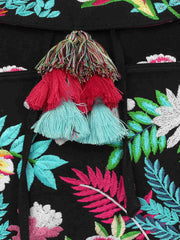 Floral Canvas Backpack