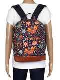 Artsy Printed Canvas Backpack