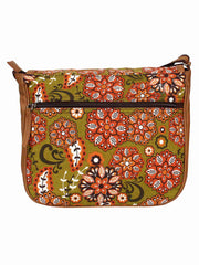 Classic Canvas & Pu Sling Bag