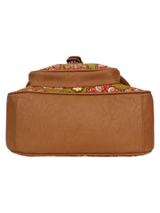 Classic Canvas & Pu Sling Bag
