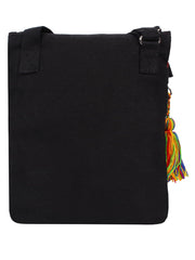 Glitzy Cotton Canvas Sling Bag
