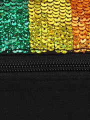 Glitzy Cotton Canvas Sling Bag