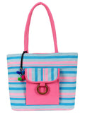 Striped Cotton Tote Bag