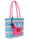 Striped Cotton Tote Bag