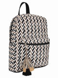 Chevron Cotton Canvas Backpack