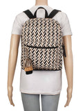 Chevron Cotton Canvas Backpack