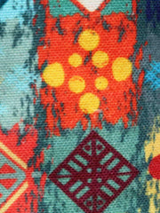 Geomat Digital Printed Canvas & Pu Sling Bag