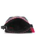 Geomat Digital Printed Canvas & Pu Sling Bag