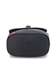 Geomat Digital Printed Canvas & Pu Sling Bag