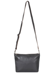 Modish Grey Leatherette Sling Bag