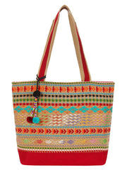 Totemic Jacquard And Cotton Shoulder Bag