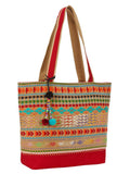 Totemic Jacquard And Cotton Shoulder Bag