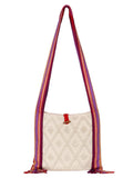 Fringed Cotton Jacquard Sling Bag