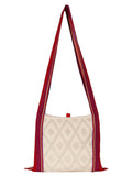 Fringed Cotton Jacquard Sling Bag