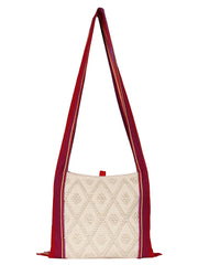 Fringed Cotton Jacquard Sling Bag