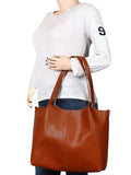 Medley Leatherette Shoulder Bag With Pouch