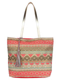 Totemic Jacquard And Cotton Tote Bag