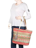 Totemic Jacquard And Cotton Tote Bag