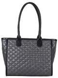 Glaze Quilted Leatherette Handbag