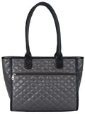 Glaze Quilted Leatherette Handbag