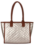 Glaze Quilted Leatherette Handbag