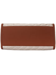 Glaze Quilted Leatherette Handbag